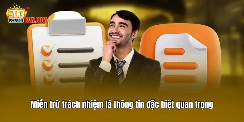 Miễn trừ trách nhiệm 1 Miễn trừ trách nhiệm là thông tin đặc biệt quan trọng
